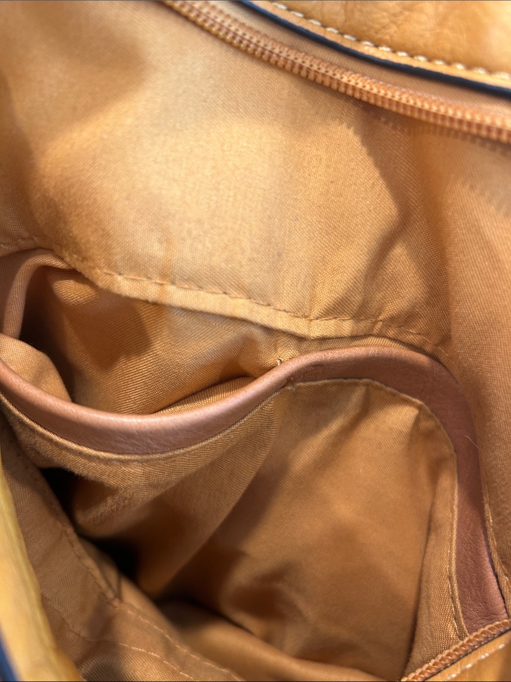 Mustard Yellow Hobo Style Shoulder Bag Faux Leather Slouchy Gold Yellow - Picture 7 of 11